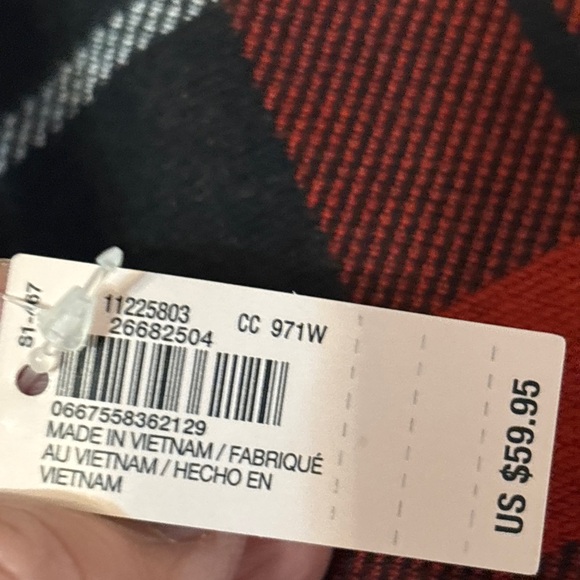 Victoria’s Secret Holiday Red and Black Plaid Tote Bag NWT - Picture 7 of 7